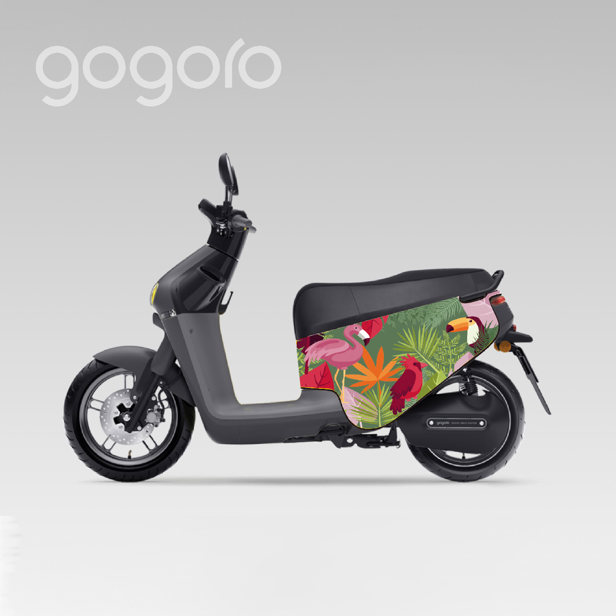 BLR gogoro ID75 大嘴鳥叢林 雙面車套 車身防刮套 潛水衣布 防刮套 保護套 車套 機車配備 電動車防刮 智慧雙輪
