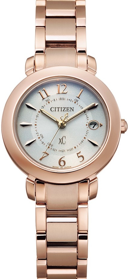 萬年鐘錶 - Citizen 星辰錶  XC   光動能電波錶   ES9444-50B  錶徑27MM