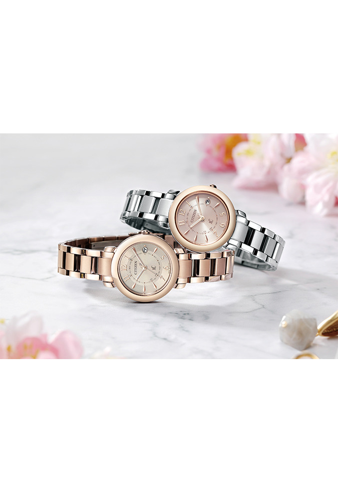 萬年鐘錶 - Citizen 星辰錶  XC   光動能電波錶   ES9446-54W  錶徑27MM