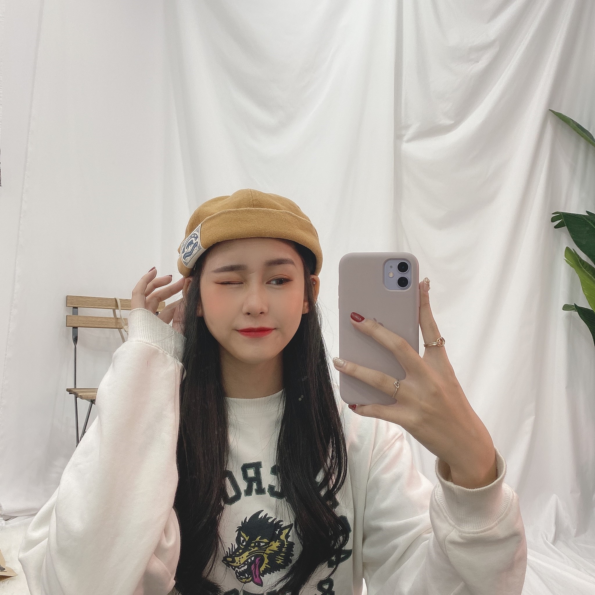 熊標水洗水兵帽/四色