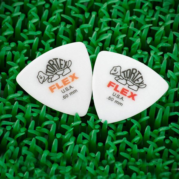 Dunlop 456R 尼龍彈片 PICK FLEX 三角吉他彈片半透明