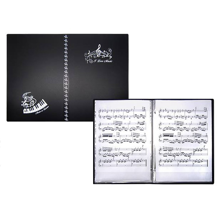 不反光資料夾 20頁 A4樂譜 台製文具 CF20-K 資料本