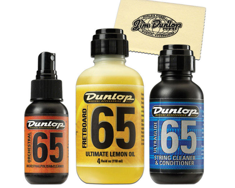 吉他保養 Dunlop 保養組 G904 清潔蠟+弦油+指板油+擦琴布