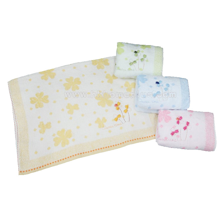 2條裝 厚身四葉草浴巾 4520820