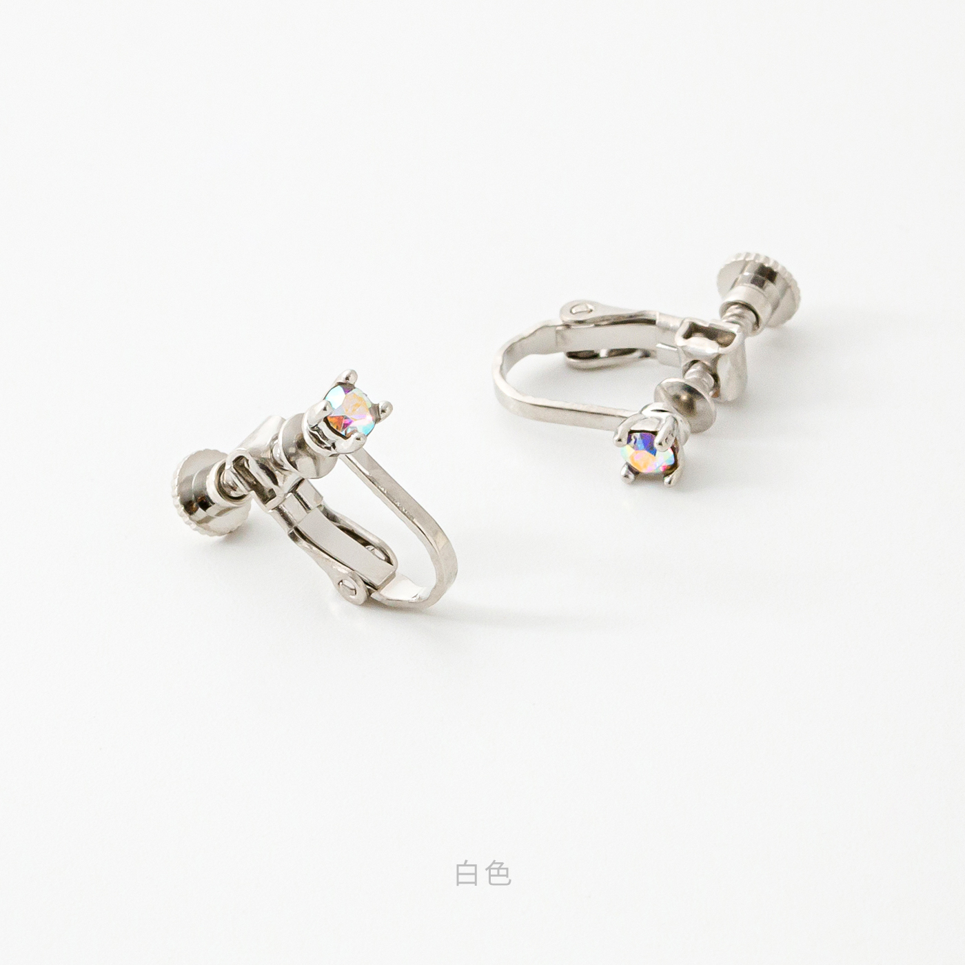 施華洛世奇 單鑽 耳夾 夾式耳環