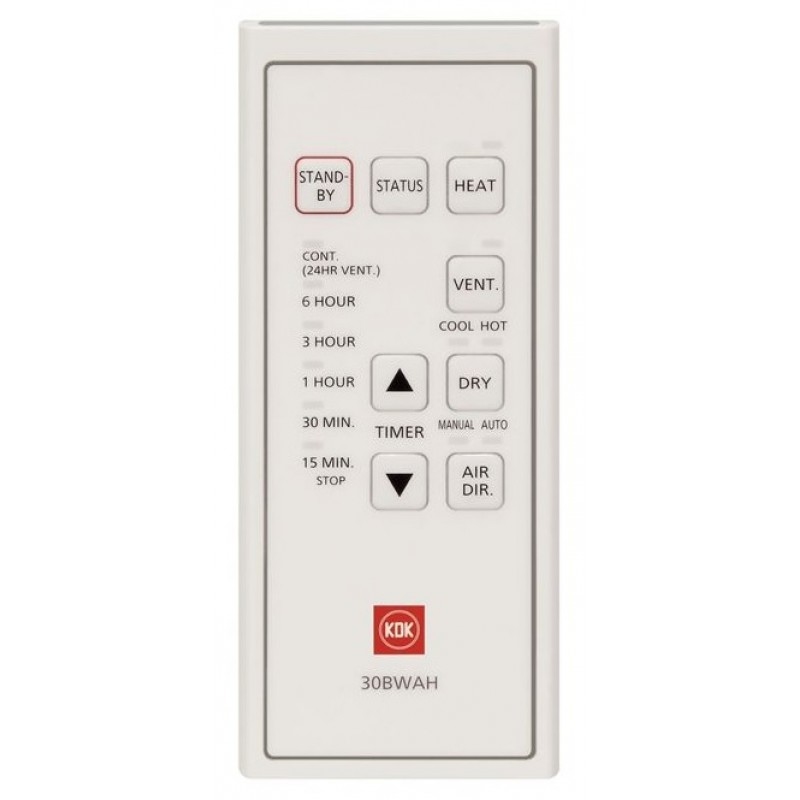 KDK 30BWBH/W 窗口式智能浴室寶 (珍珠白色) 高級型