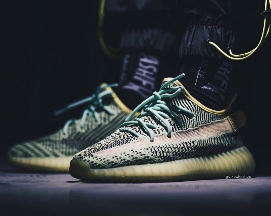 【 adidas YEEZY BOOST 350 V2 Yeezreel 螢光黃 限定款 】