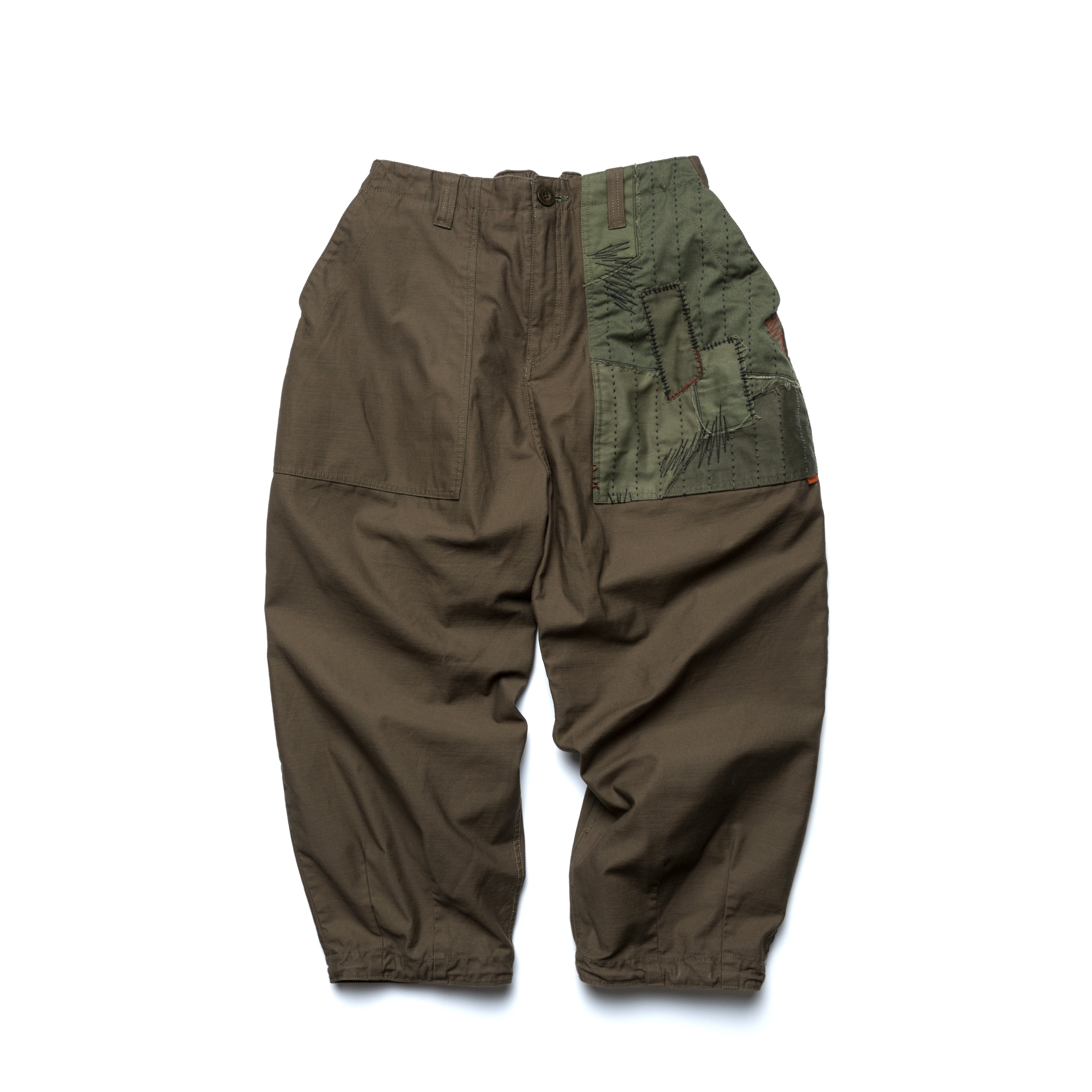 00s Japanese brand patchwork pants 襤褸 PATCHWORK POCKET TAPERED 
