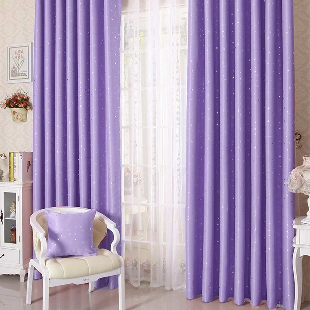 璀璨星空 • 紫色 • 遮光窗簾