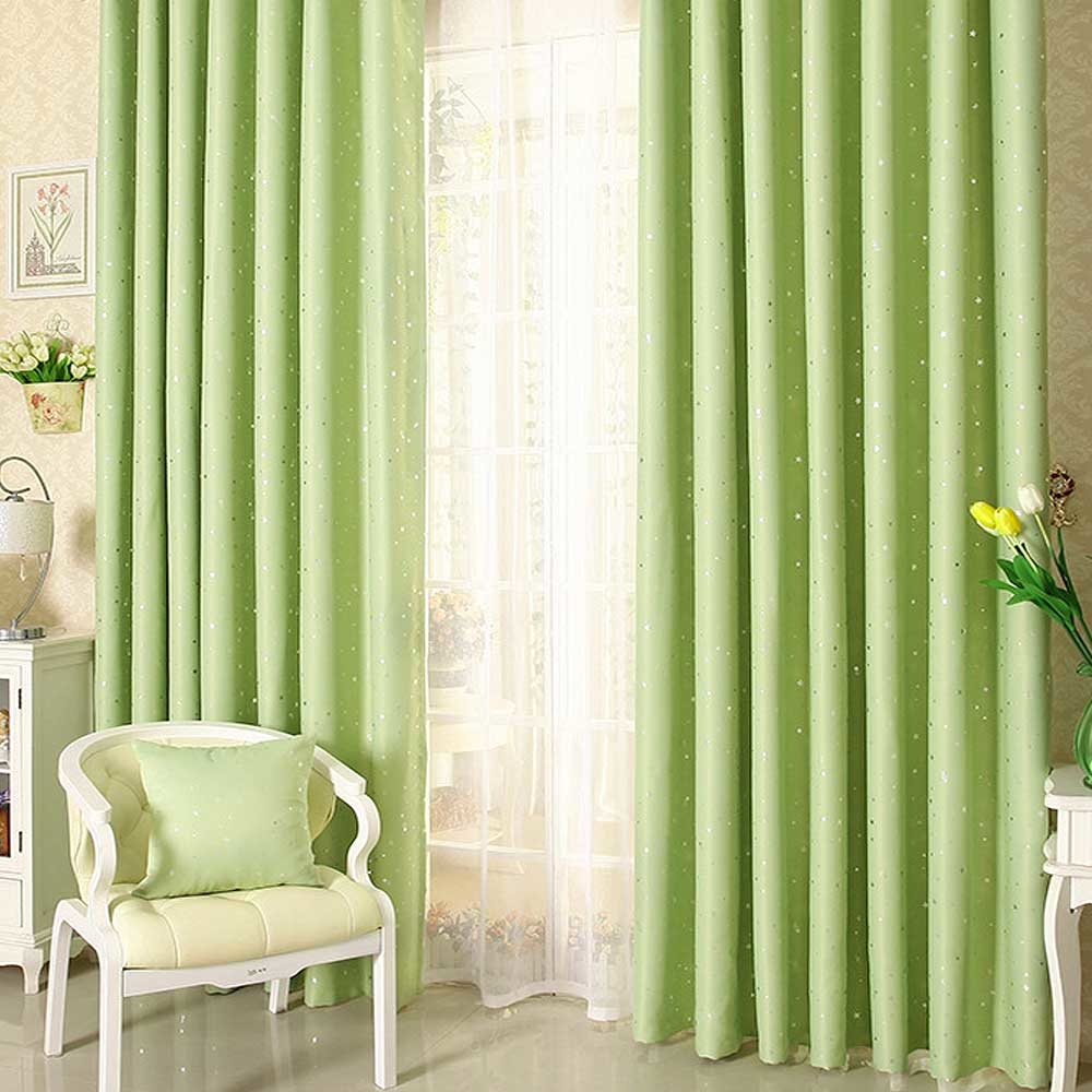 璀璨星空 • 綠色 • 遮光窗簾
