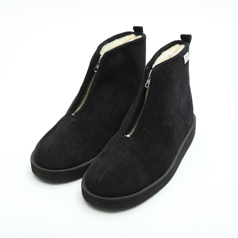 [出清商品售出無退換] SUICOKE KENN COM 黑色 毛絨 靴型  雪靴 工裝靴 耐磨底【SK106COMBK】