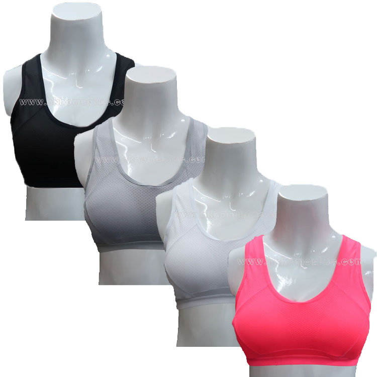 詩琦樂: 女裝透氣帶胸墊運動胸衣 (F 及 XXL 碼)