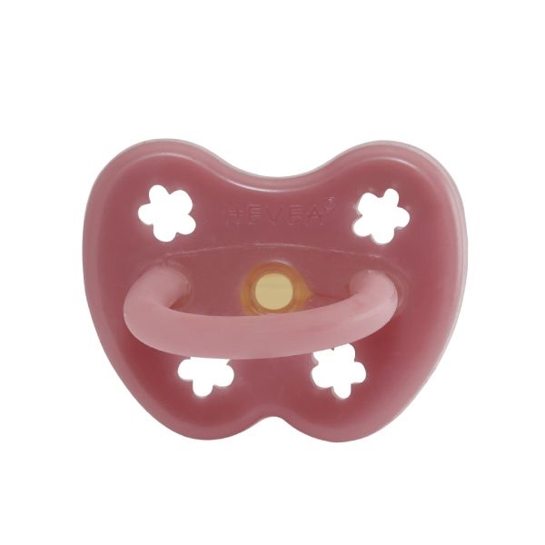 Hevea 彩色拇乳膠奶嘴-西瓜紅