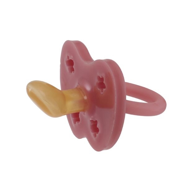 Hevea 彩色拇乳膠奶嘴-西瓜紅