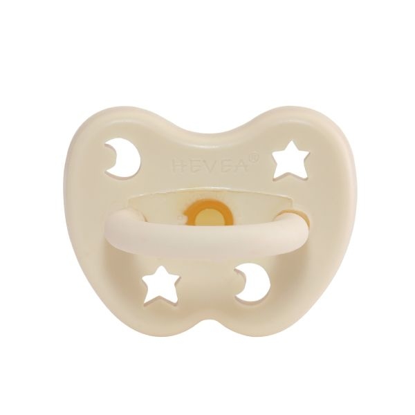 Hevea 彩色乳膠奶嘴-牛奶白