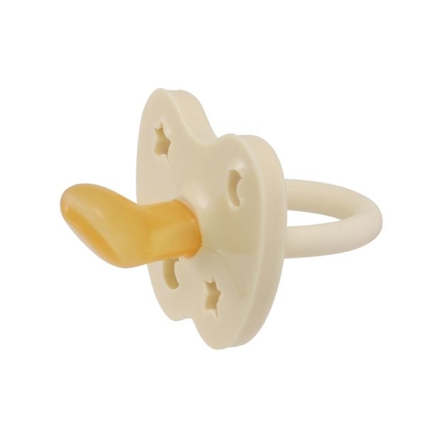 Hevea 彩色乳膠奶嘴-牛奶白