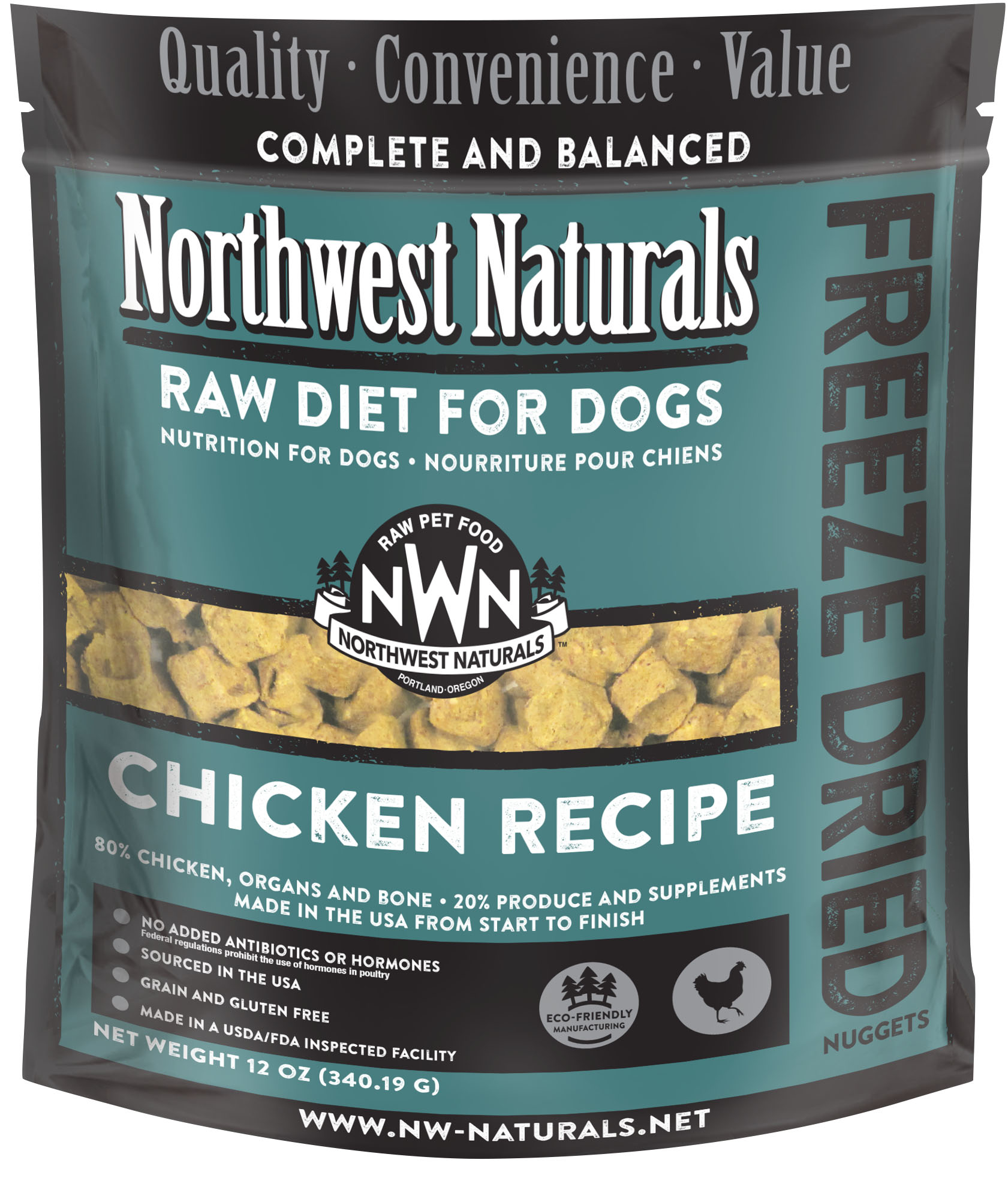 Northwest Naturals Freeze Dried 凍乾犬糧 雞 340g