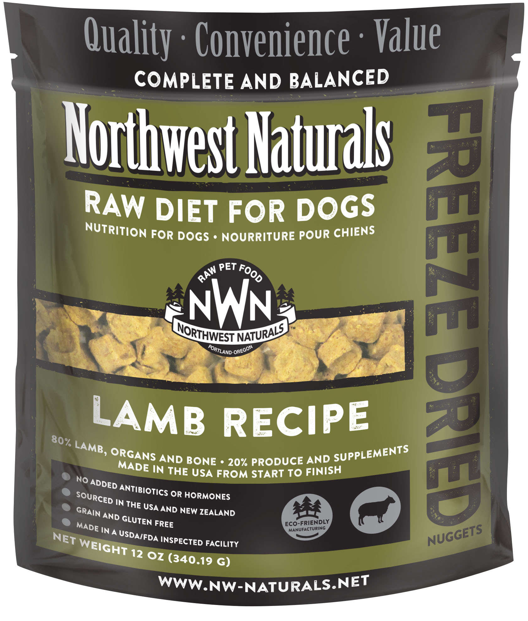 Northwest Naturals Freeze Dried Freeze Dried 凍乾犬糧 羊 340g