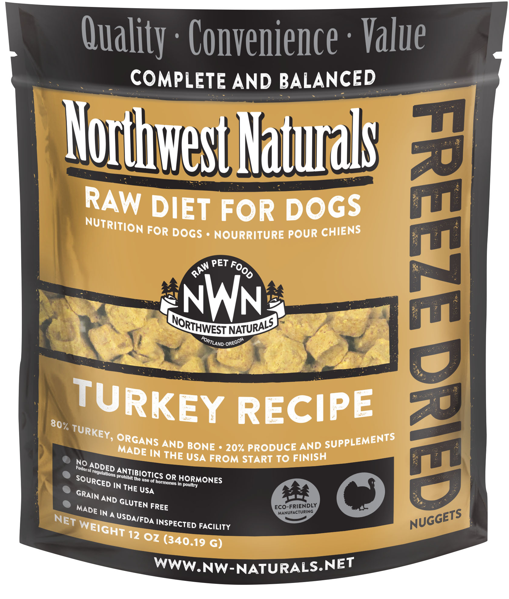 Northwest Naturals Freeze Dried 凍乾犬糧 火雞 340g