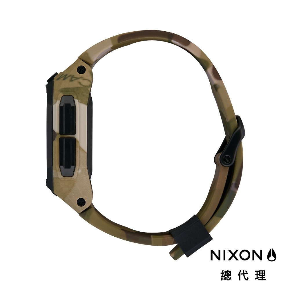 萬年鐘錶 - NIXON 尼克森 衝浪 regulus 電子錶  沙色迷彩  A1180-2865  錶徑46MM