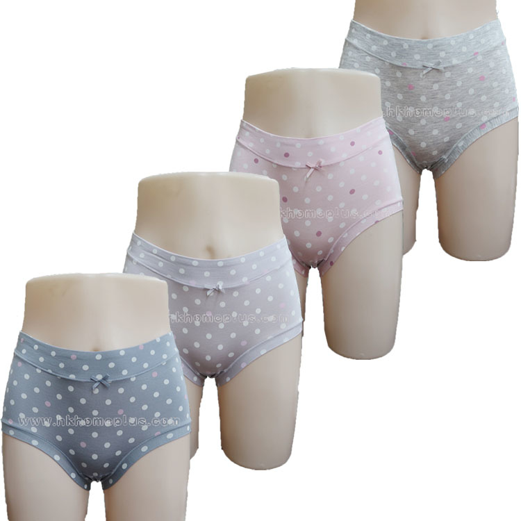 4條裝 彩田: 女裝點子中腰內褲