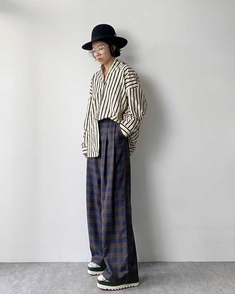 MFT-1408 復古條紋男友襯衫