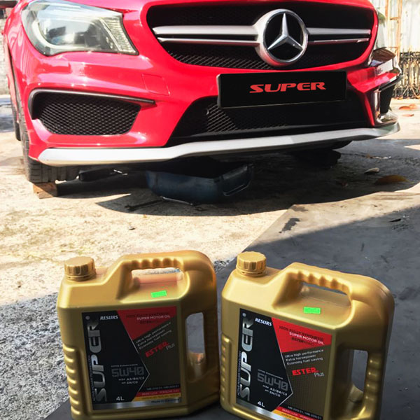 mercedes benz cla45 super resurs engine oil 5w40 low shot