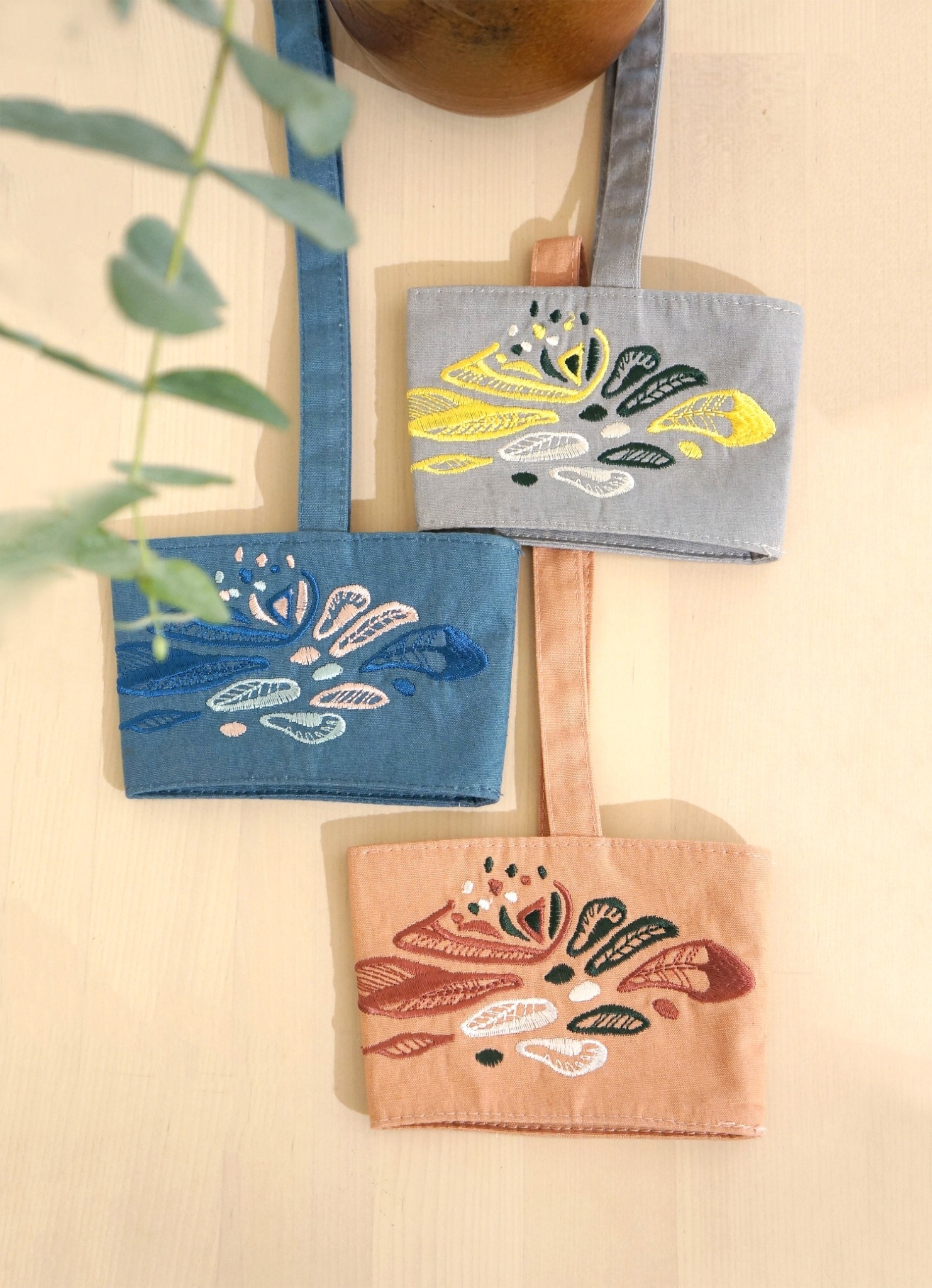 hsiu手工刺繡小物｜春意府城飲料杯套