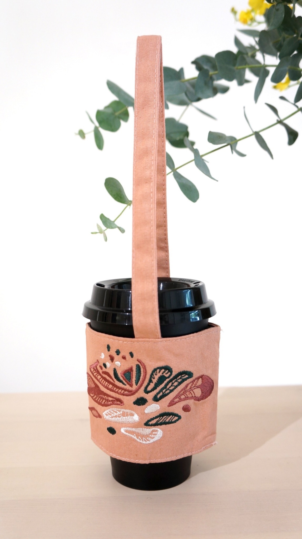 hsiu手工刺繡小物｜春意府城飲料杯套