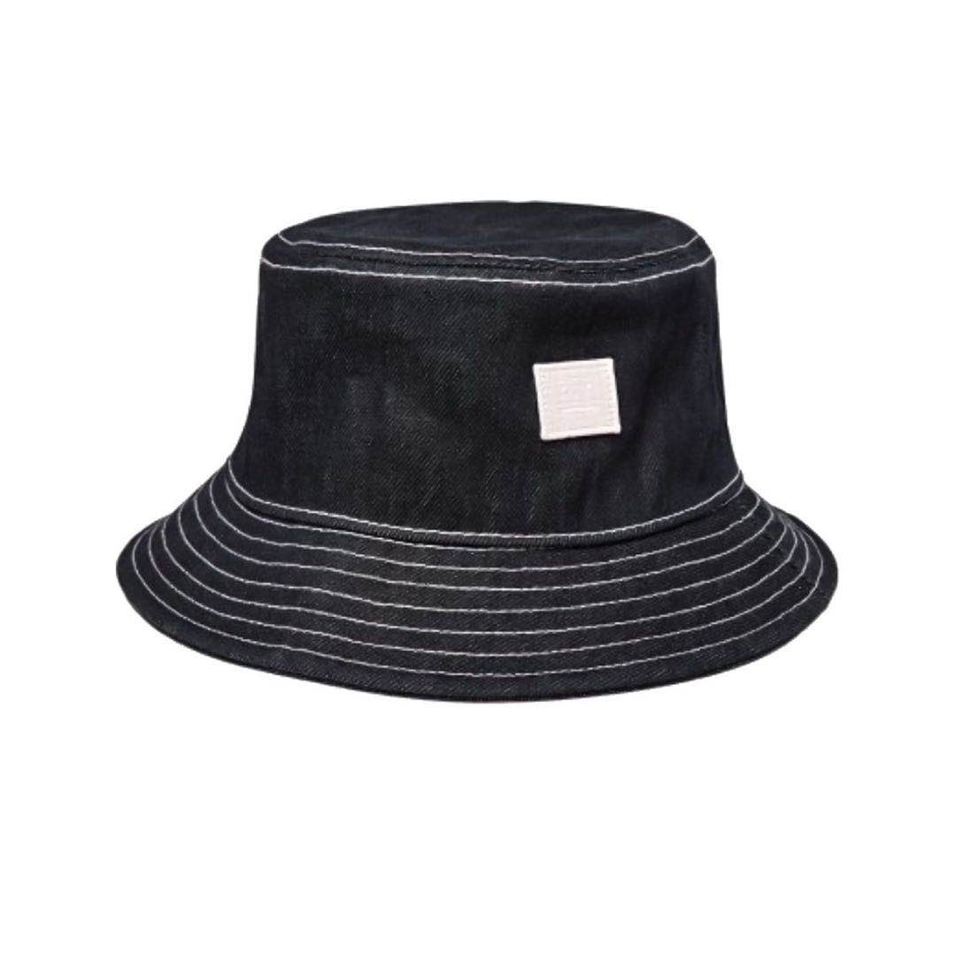 ACNE STUDIOS 深藍經典logo笑臉漁夫帽