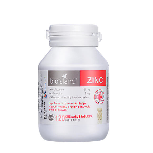 Bio island 嬰兒兒童補鋅咀嚼片 120粒