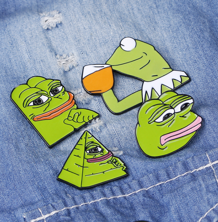 Pepe the Frog - Pin Set 經典別針組 / 梗圖佩佩蛙與可米蛙