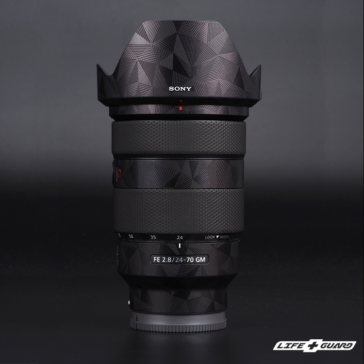 LIFE+GUARD 鏡頭貼膜安裝示意，適用SONY FE 24-70mm F2.8 GM (一代)