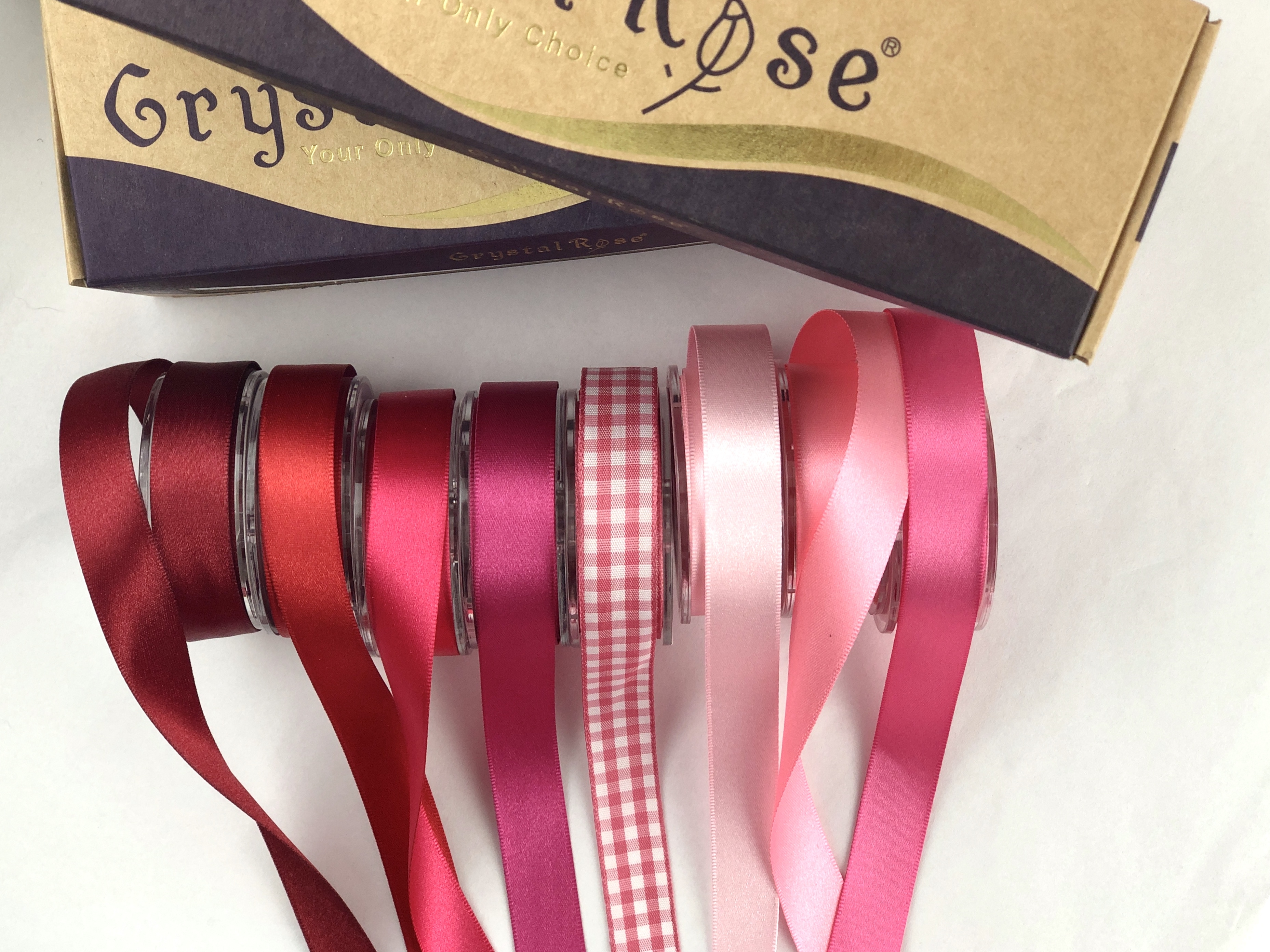 雙緞面和格紋緞帶_緞面禮盒/4款色系