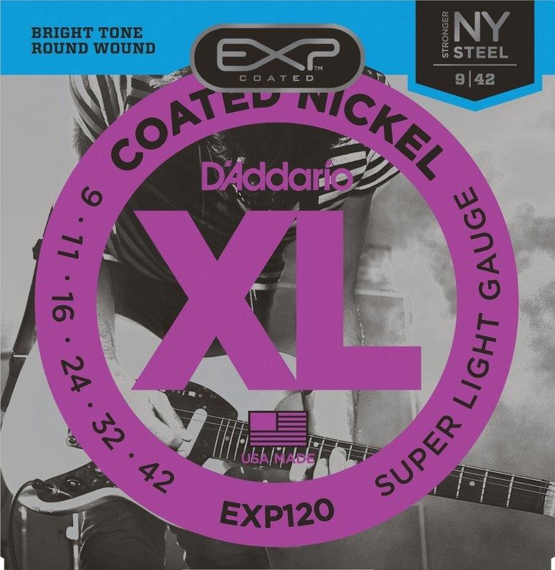 D'Addario EXP120 電吉他弦 (9~42) 六角柱蕊心