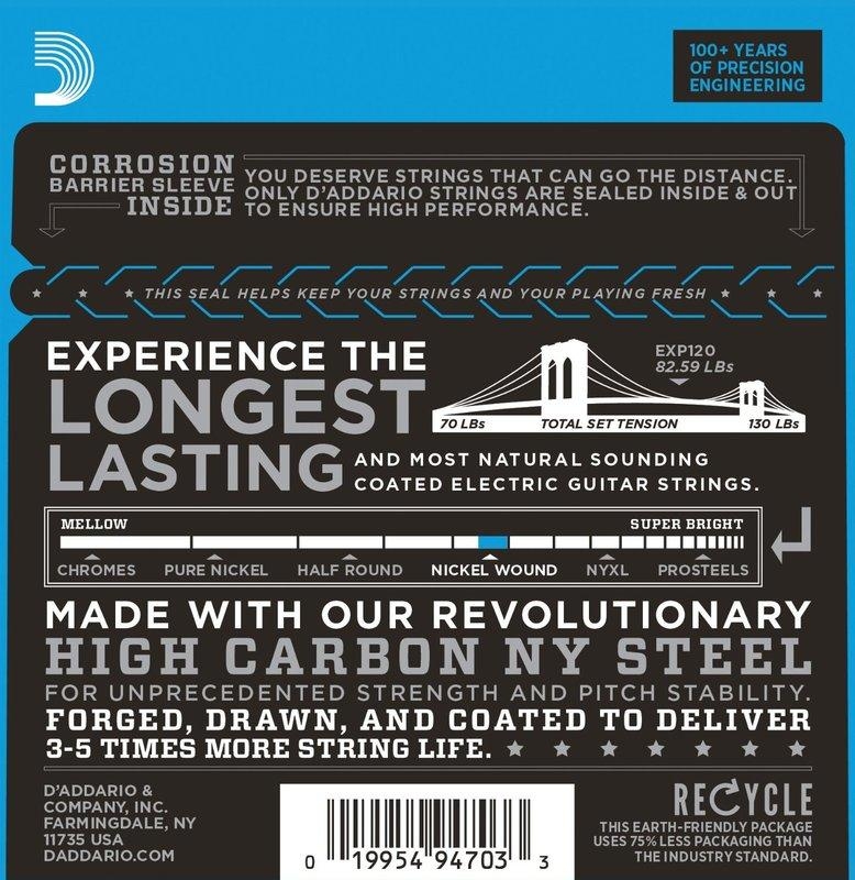 D'Addario EXP120 電吉他弦 (9~42) 六角柱蕊心