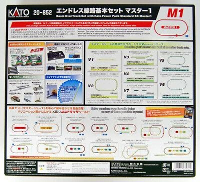 KATO Unitrack [M1] Basic Oval Track Set with Kato Power Pack Standard SX (Master1)  (20-852)