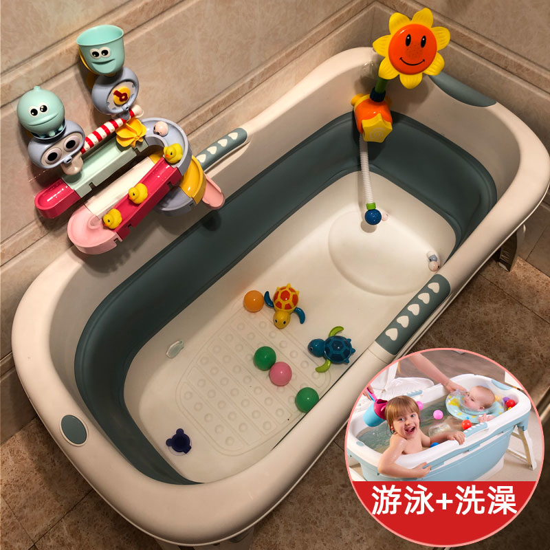 超大秒摺收納浴缸沖涼桶│兒童或成人都岩用│秒摺收納方便│可加長去水管