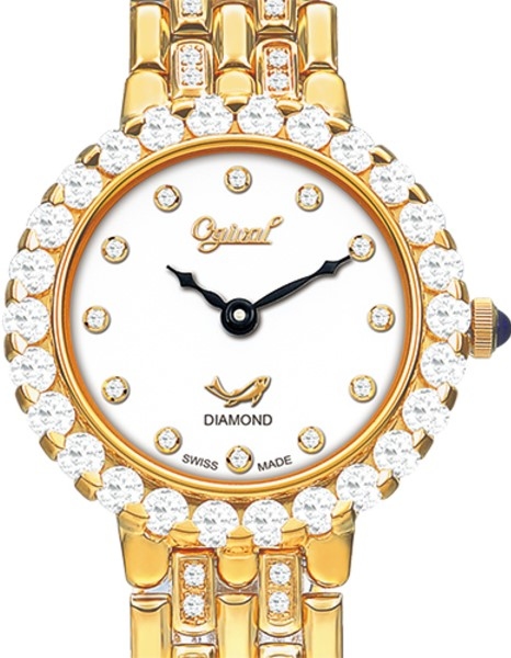 萬年鐘錶 - Ogival 愛其華  冷翡翠珠寶系列女錶  3811DLK   錶徑 27.5 mm