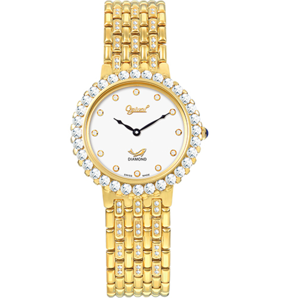 萬年鐘錶 - Ogival 愛其華  冷翡翠珠寶系列腕錶  3811DGK  錶徑 38 mm