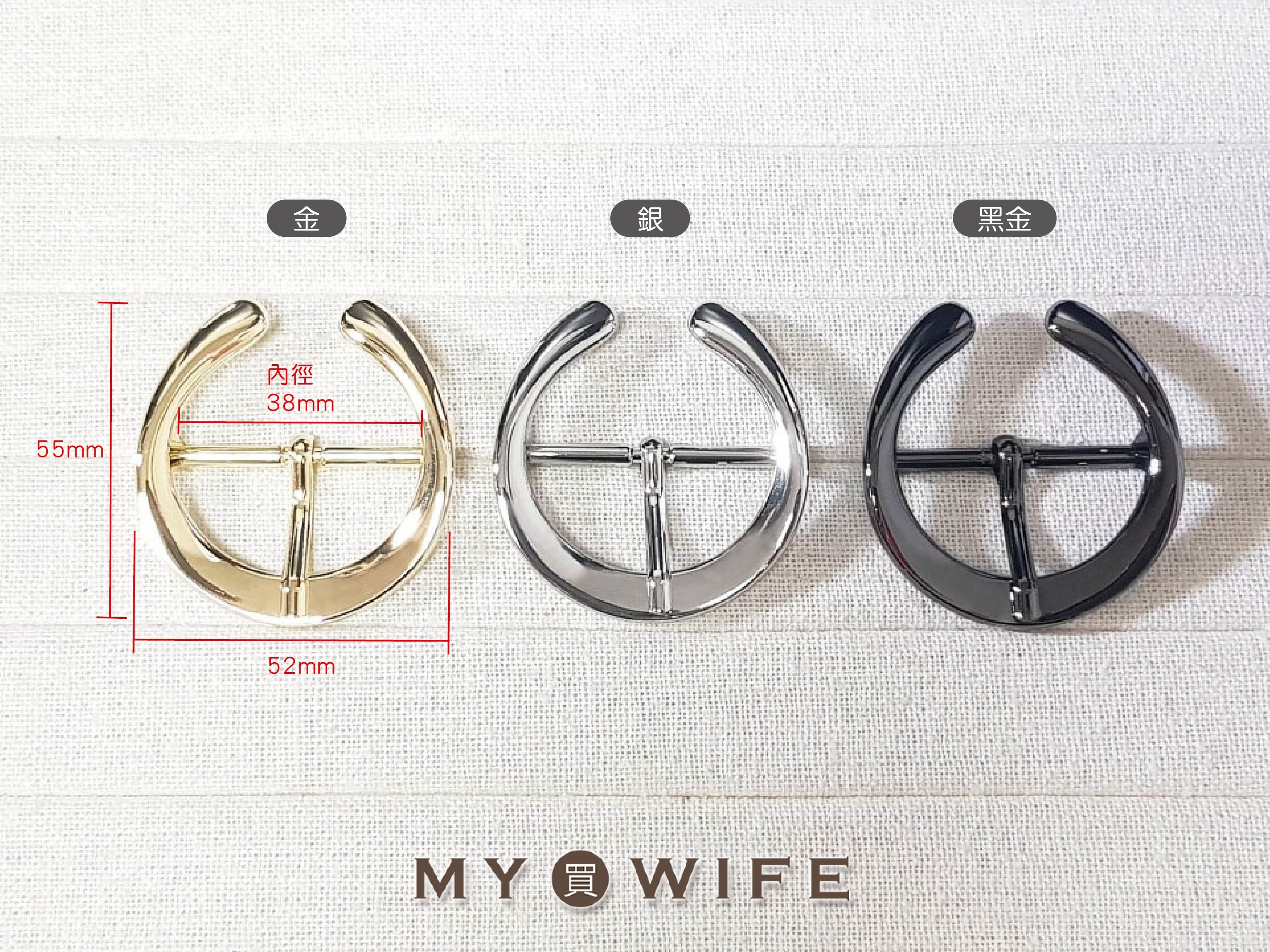 1.5吋(38m)合金針扣_3色【GY-3118】