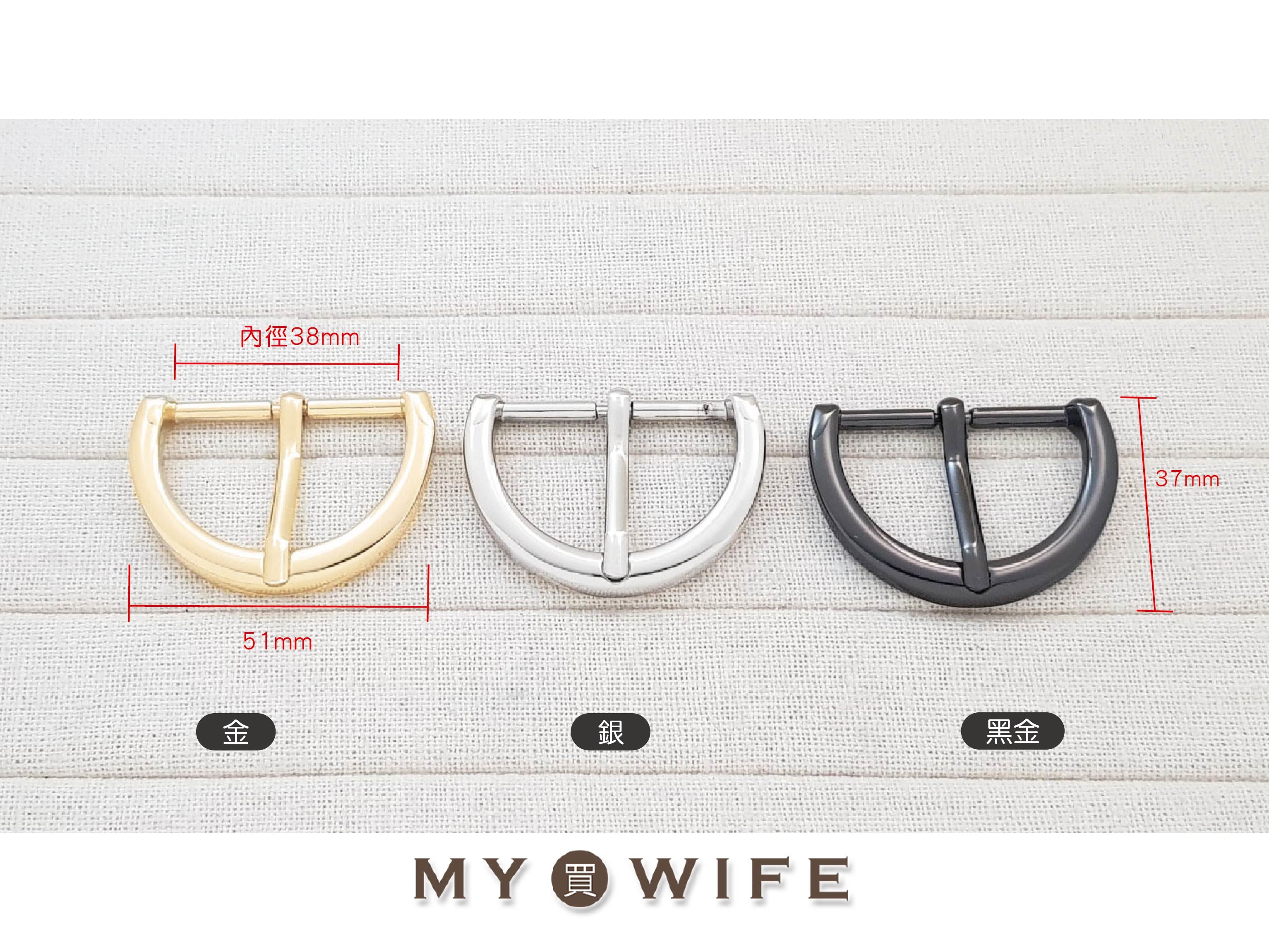 1.5吋(38mm)合金針扣_3色【CY-859】