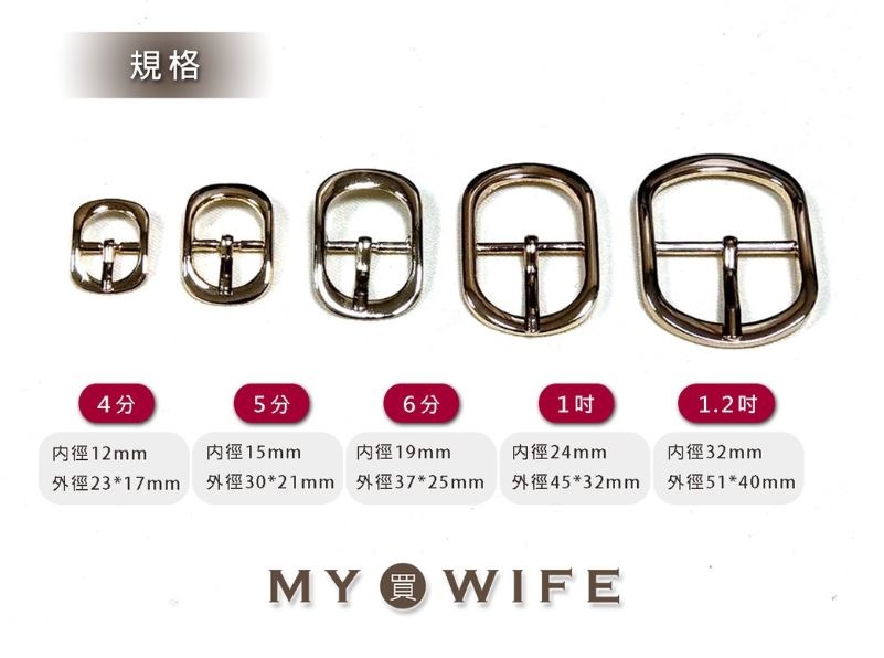 合金針扣_4色5規格【GY-3300/YR-18007/GY-3301/GY-3088/GY-3302】