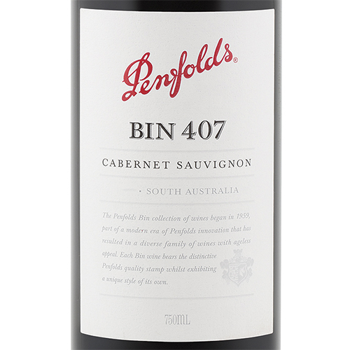 Penfolds Bin 407 Cabernet Sauvignon 2019 (JS93)