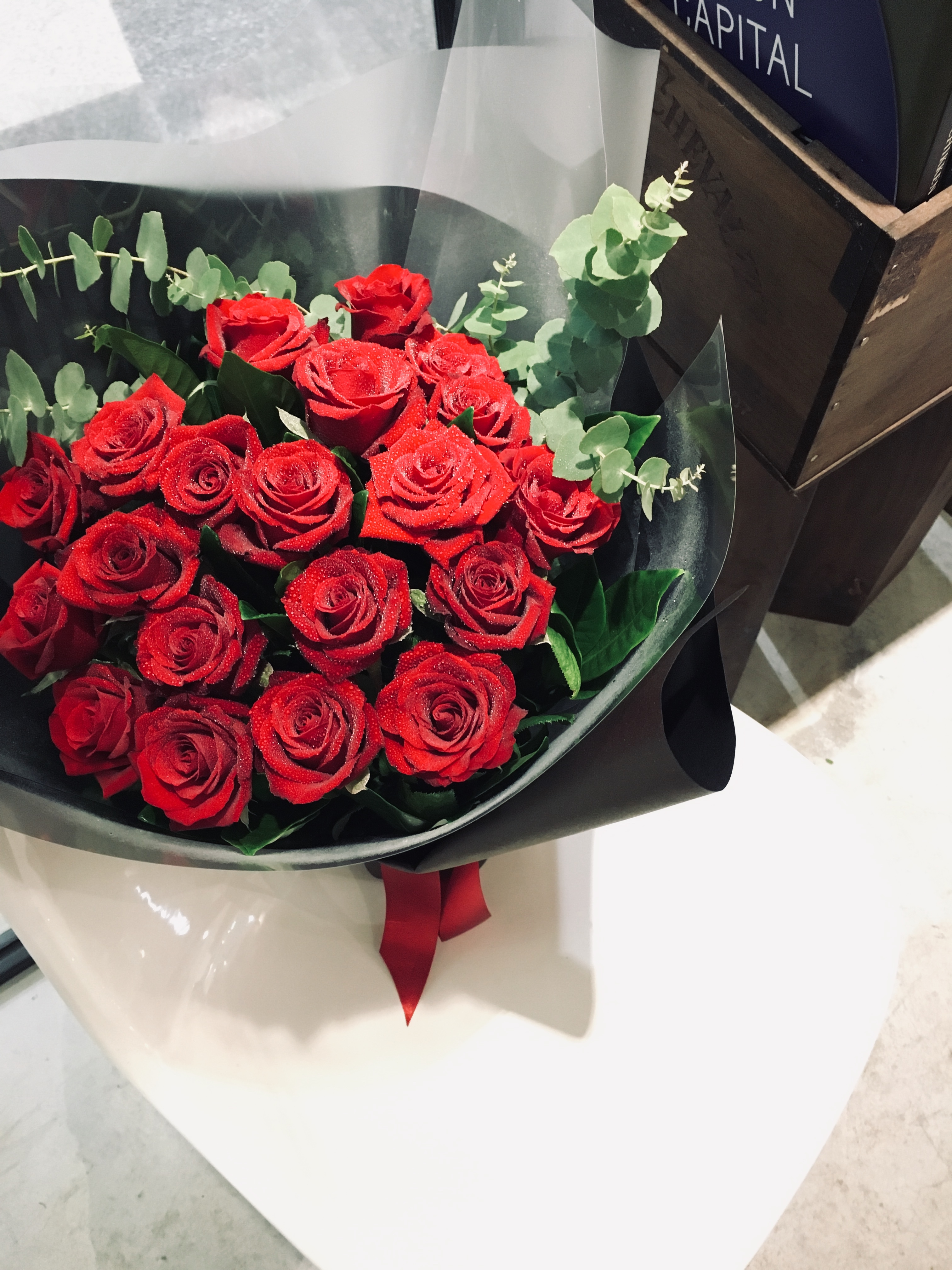 純 紅玫瑰花束(S)