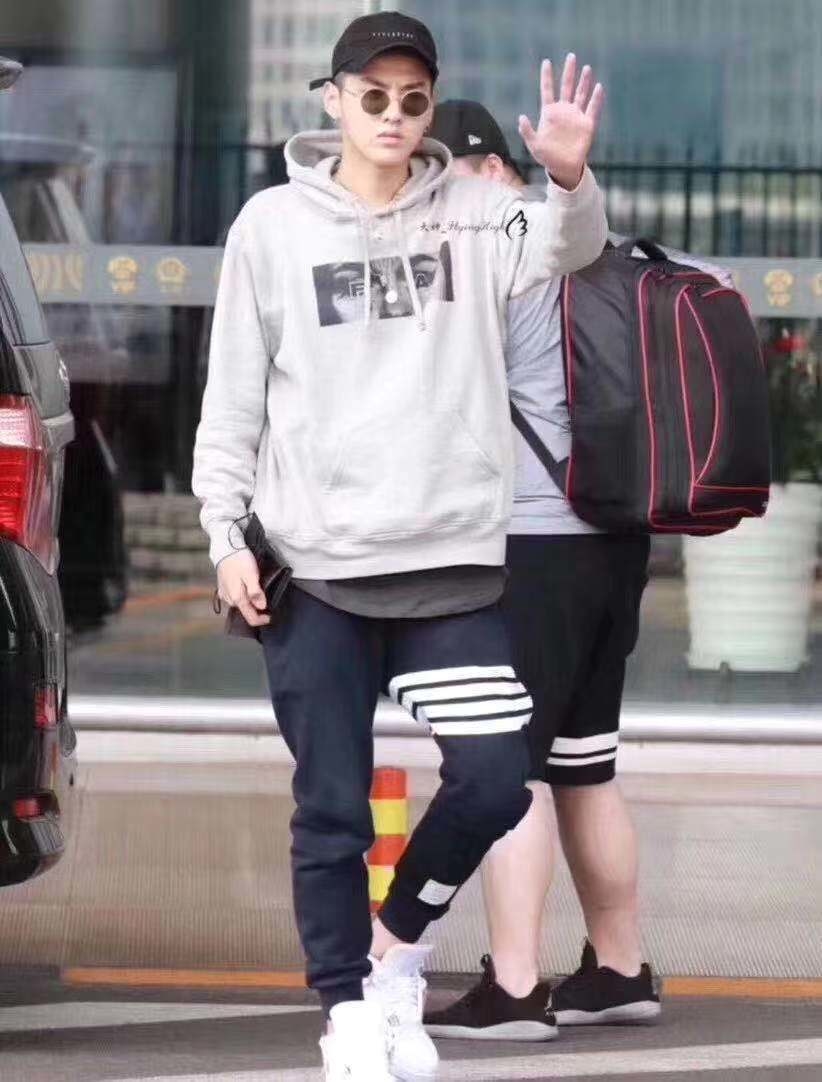 Thom Browne 藍色棉圈長褲