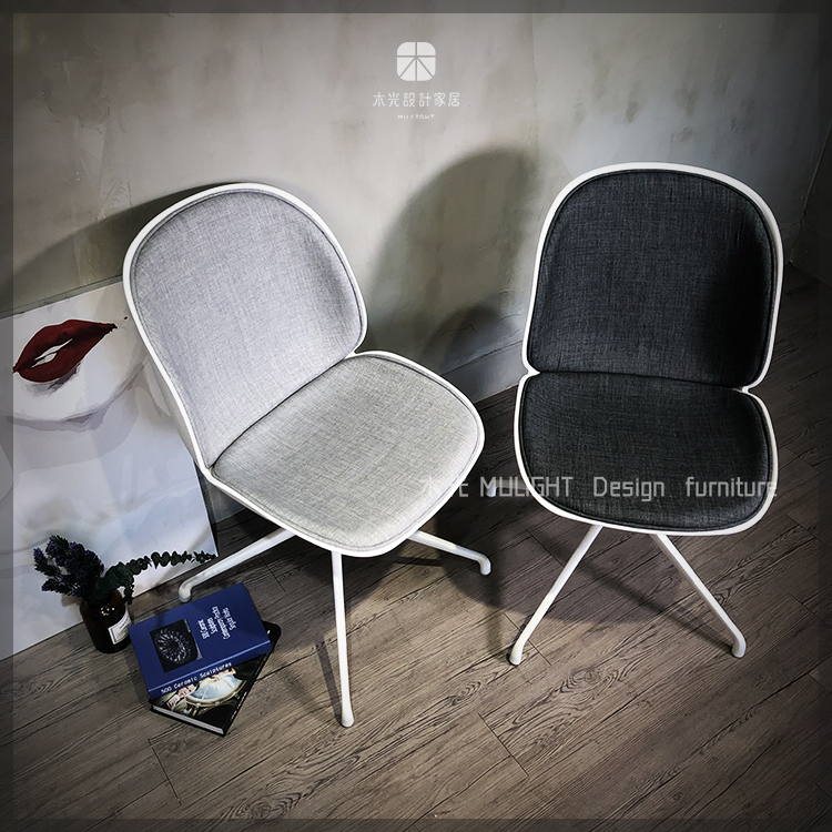 限時優惠-Winni造型可旋轉辦公椅 (深灰色1張)