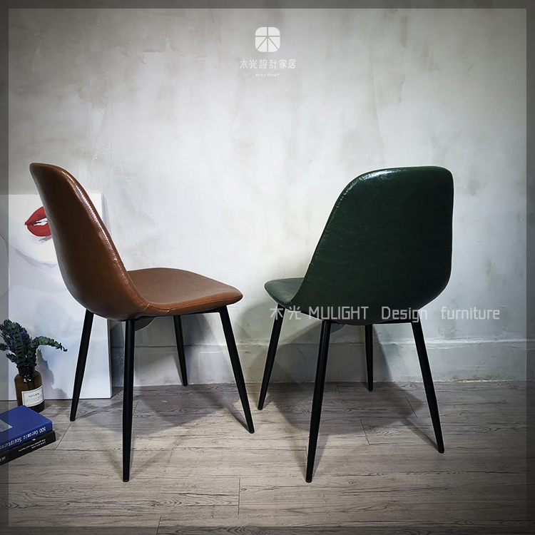 美式經典皮革縫線棒球椅