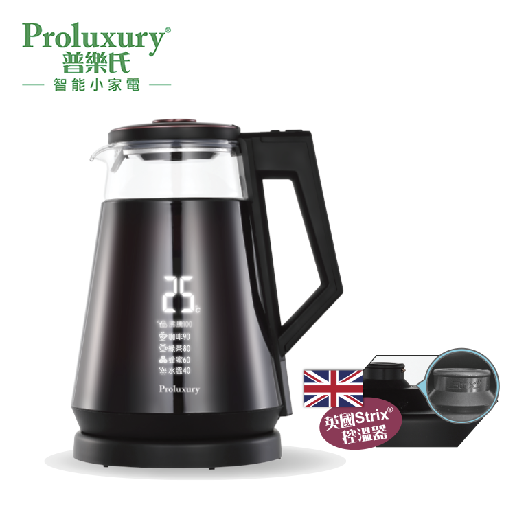 Temperature Control Glass Electric Kettle 1.7L (PKT9030