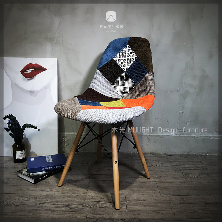 限時優惠-Eames復刻彩布餐椅(剩1張)